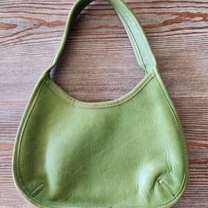 Coach Green Leather Shoulder Bag - Women